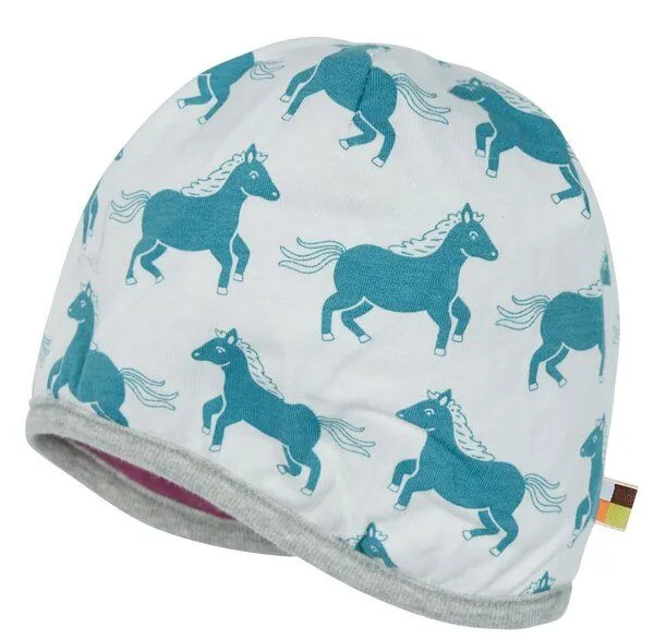loud + proud loud + proud Babys & Kinder Mütze Wollfleece, GOTS-zertifiziert, Grape(lila), – Produktbild 3 von 3
