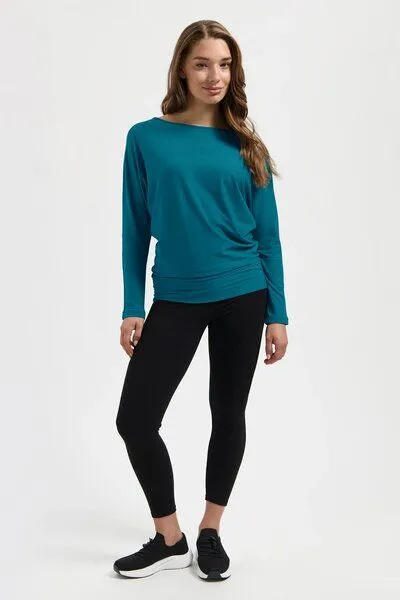 Urban Goddess Urban Goddess Budhi Yoga Langarm Shirt, Riverstone (petrolblau), – Produktbild 4 von 4