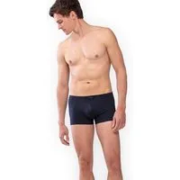 mey Mey Superweiche Shorty aus FSC-Tencel "Network", Blau, – Produktbild 1 von 1