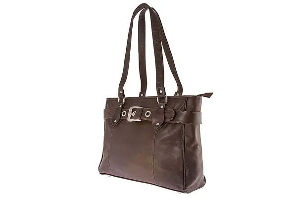 Alpenleder Alpenleder Shopper MIRANDA, Schokobraun, – Produktbild 4 von 4