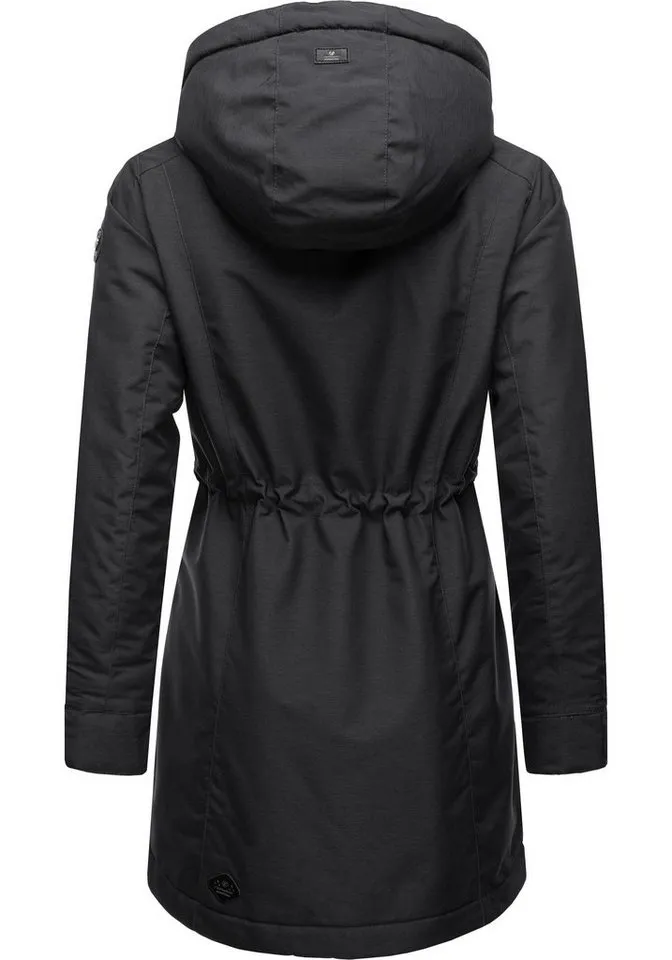 ragwear ragwear Winterjacke Dakkota Wasserdichter Winterparka mit Teddyfleece Innenfutter, Grau, – Produktbild 3 von 4