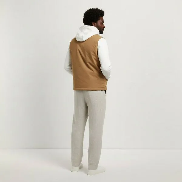 YTWOO YTWOO Unisex-Bodywarmer mit Teddykragen, Dark camel, – Produktbild 4 von 4