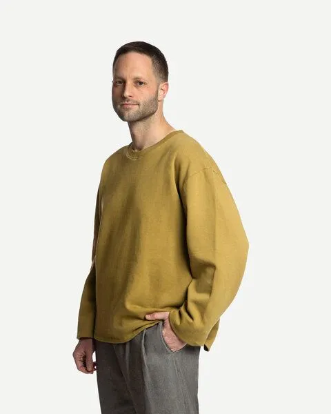 MATONA Matona Longsleeve | Fleece Shirt | aus Baumwolle | GOTS-zertifiziert, Gold, – Produktbild 1 von 3