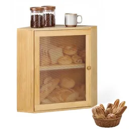 Vevor Vevor Eck-Brotkasten 2 Ebenen Acrylfenster Brotbox 321x321x427mm Bambusholz Ideal für Bagels, Muffins & Selbstgebackenes Brot, Magnetverschluss & 3-Stufig Höhenverstellbarer Einlegeboden, Belüftet – Produktbild 1 von 1
