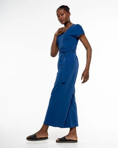 Alma & Lovis Alma & Lovis Stylischer Einteiler aus Organic Cotton | Jersey Jumpsuit, Azur (blau), – Produktbild 4 von 4