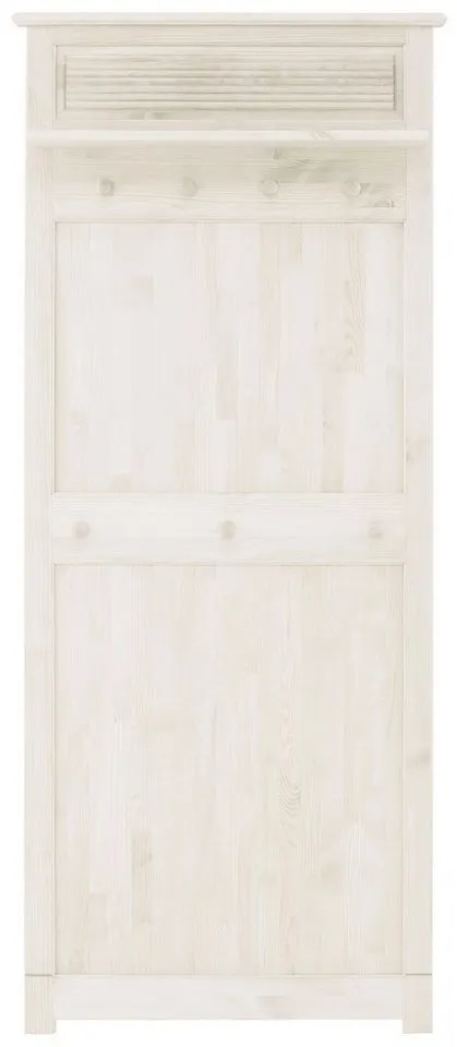 OTTO home Garderobenpaneel Rauna, aus massiver Kiefer, Breite 85 cm, FSC®-zertifiziert, Weiß, – Produktbild 2 von 5