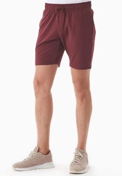 ORGANICATION ORGANICATION SAHIN | Leichte Sweatshorts aus Bio-Baumwolle, Bordeaux, – Produktbild 3 von 4