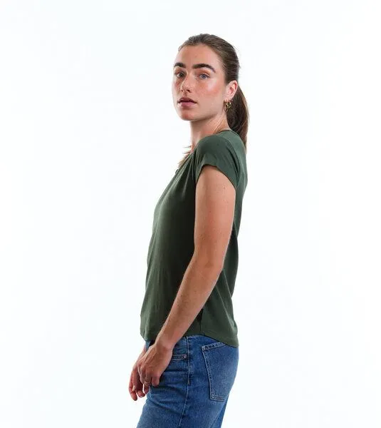 Gary Mash Gary Mash Basic T-Shirt Asheville aus TENCEL Lyocell Mix, Grün, – Produktbild 2 von 4