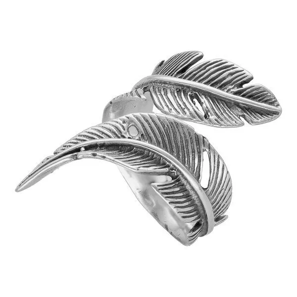 pakilia pakilia Silber Ring Feder Fair-Trade und handmade – Produktbild 3 von 4