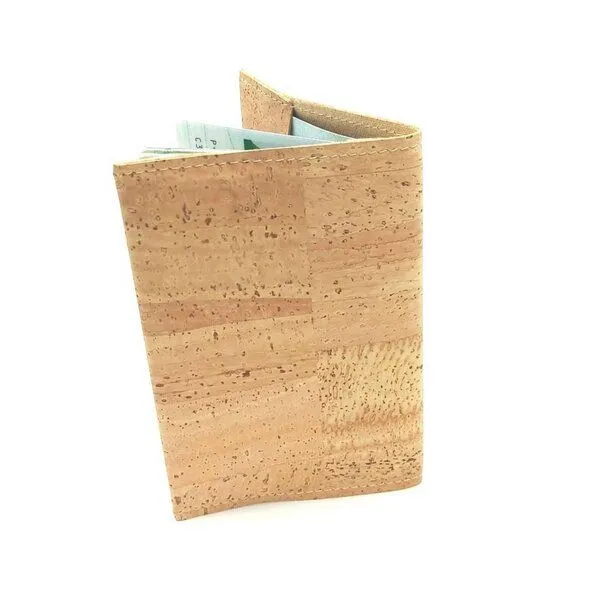 Kork-Deko Kork-Deko Korkstoff Reisepass-Hülle Beige – 2 Kartenfächer, vegan & wasserabweisend – Produktbild 4 von 8