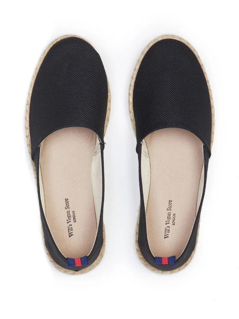 Will's Vegan Store Will's Vegan Store Damen vegan Loafer Espadrille Schwarz, Schwarz, – Produktbild 2 von 2