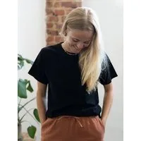 FUXBAU FUXBAU Frauen Basic T-Shirt, Schwarz, – Produktbild 1 von 1