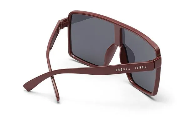 TAKE A SHOT TAKE A SHOT Sonnenbrille Buddha Jumps: Skywards Oversize mit polarisierten Gläsern, Rot, – Produktbild 3 von 3