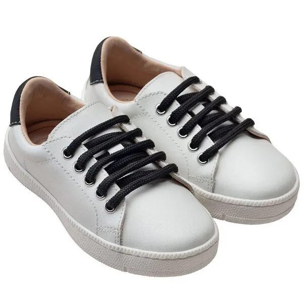 Pololo Pololo Sneaker aus Kaktus-Leder-Imitat vegan, Weiss, – Produktbild 1 von 2