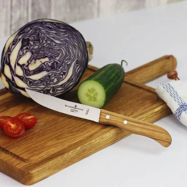 Mitienda Shop Mitienda Shop Steakmesser mit Olivenholzgriff, rostfrei – Produktbild 2 von 2