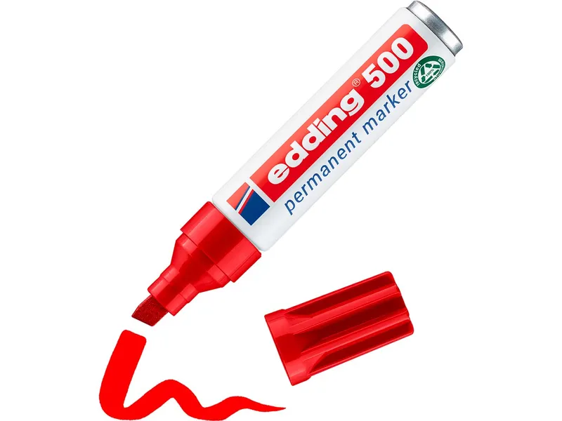 Edding Edding Permanentmarker "500" rot – Produktbild 2 von 3