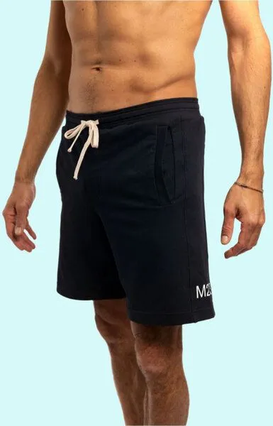 M23 M23 Herren Shorts aus Bio-Baumwolle, Modell "Zane", Dunkelblau, – Produktbild 2 von 2