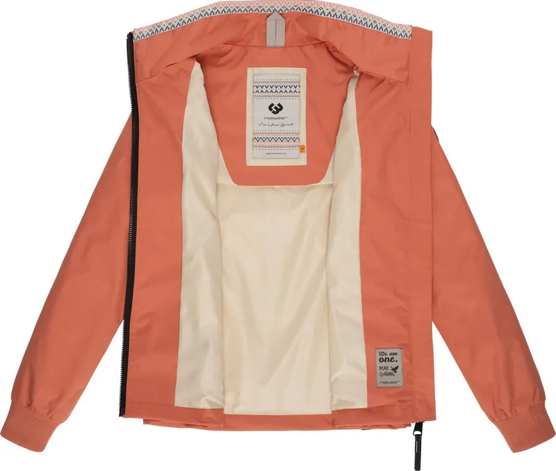 ragwear ragwear Outdoorjacke Apola Wasserdichte Damen Übergangsjacke mit hohem Kragen, Rot, – Produktbild 1 von 5