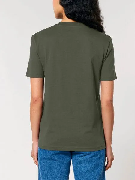 Human Family Human Family Bio Unisex Rundhals T-Shirt "Mountain Silhouette", Khaki, – Produktbild 4 von 4