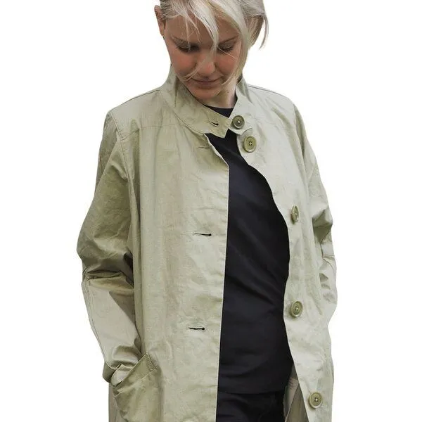LangerChen LangerChen Sommermantel Coat Mira Long, Hay (beige), – Produktbild 1 von 4