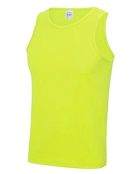 Just Cool Just Cool Muskelshirt Ärmellos Recyceltes Polyester, Neon gelb, – Produktbild 2 von 3