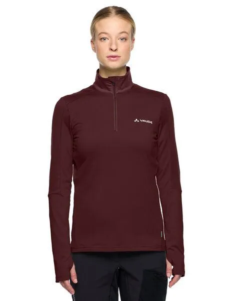 Vaude VAUDE Pullover Women's Livigno Halfzip II, Dark oak, – Produktbild 2 von 3