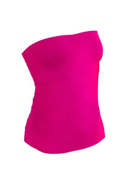 körber mode körber mode Schlauchtop, trägerloses Top aus Biobaumwolle, viele Farben, in Normalgröße & Kurzgröße, Pink, – Produktbild 1 von 2