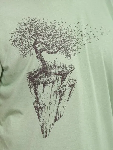 Life-Tree Life-Tree Fairwear Bambus Shirt Men Maple Island, Grün, – Produktbild 3 von 4