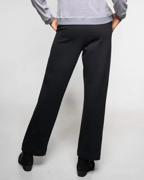 Alma & Lovis Alma & Lovis Edle Hose in Gabardine-Struktur aus feiner Bio-Baumwolle | Gabardine Hose, Raven (schwarz), – Produktbild 4 von 4