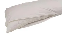 Bezug für Seitenschläferkissen 40 x 140 cm, aus Bio-Baumwolle, weiß – Produktbild 1 von 1