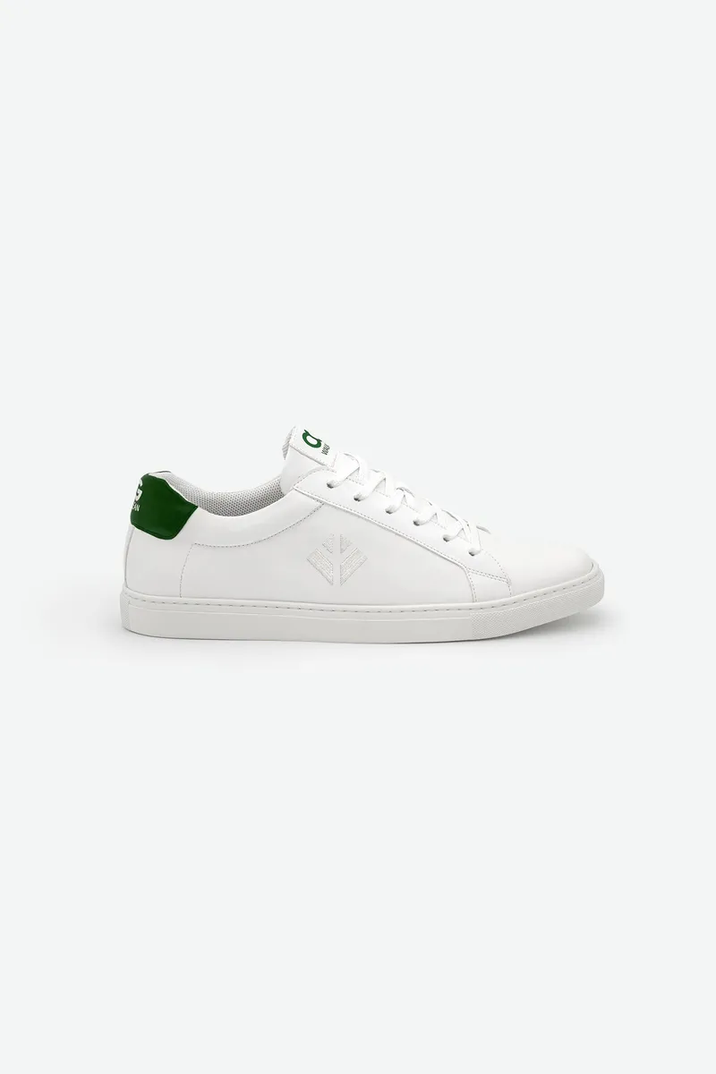 COG COG Herren vegan Sneaker Winton Weiß Grün, Dunkelgrün, – Produktbild 1 von 2