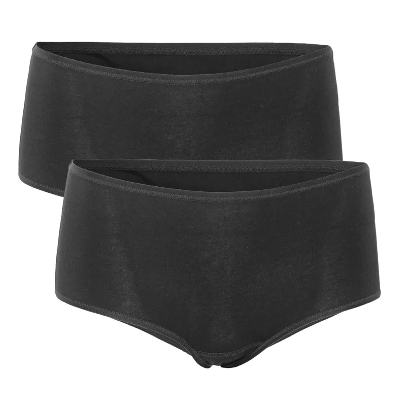Living Crafts LIVING CRAFTS - Damen Panty, 2er-Pack - Schwarz (95% Bio-Baumwolle; 5% Elasthan), Nachhaltige Mode, Bio Bekleidung, Schwarz, – Produktbild 5 von 5