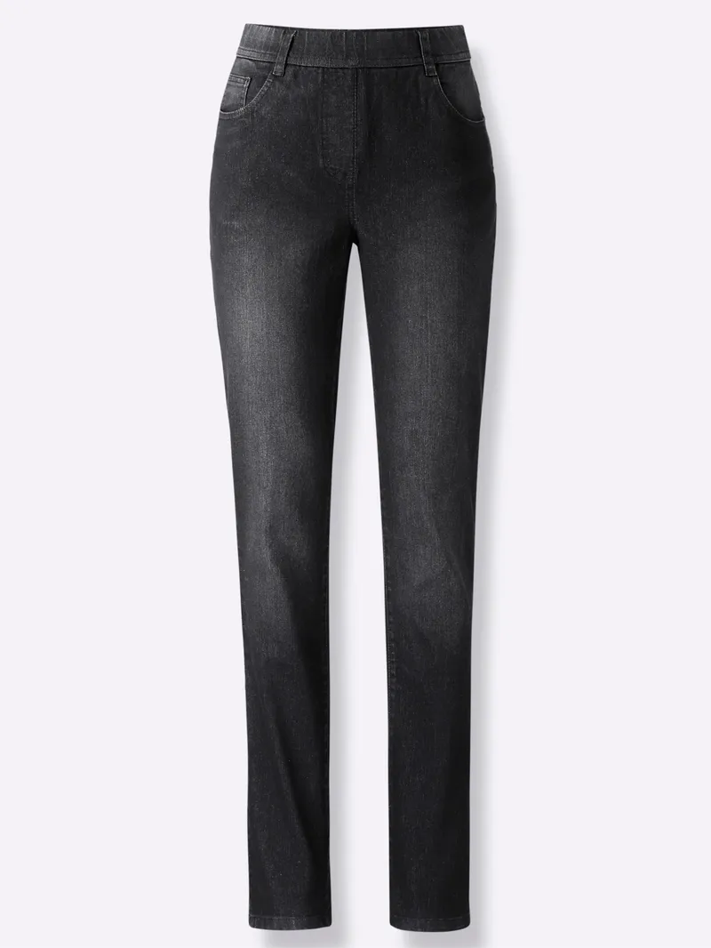 heine Schlupfjeans black denim, Black denim, – Produktbild 1 von 2