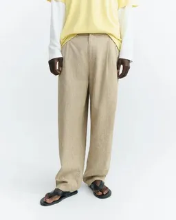 thinking mu thinking mu Ecru Hemp Sigurd Pants – Produktbild 1 von 1