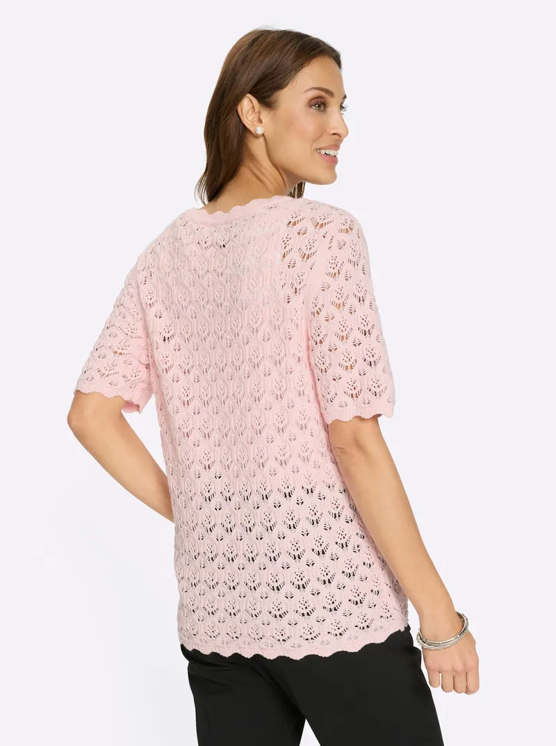 Witt Kurzarmpullover, Hellrosé, – Produktbild 2 von 3