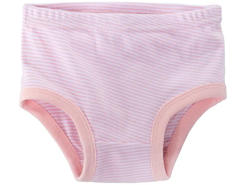 HANS NATUR Kinder Slip Bio-Baumwolle rose-weiß gestreift Gr. 122/128 – Produktbild 1 von 2
