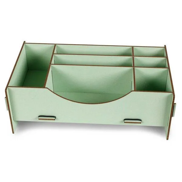 WERKHAUS WERKHAUS Kosmetik-Organizer aus Holz, Jadegrün, – Produktbild 3 von 3