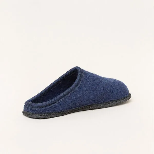 Kitz-Pichler Kitz-Pichler Filz-Hausschuh Grainau aus 100% Schurwolle - Damen & Herren Pantoffel, Dunkel-blau, – Produktbild 4 von 4