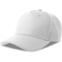 Atlantis Headwear Atlantis Headwear Atlantis Cap Kappe Cappy sportliches Design Basecap Carbon Optik, Weiss, – Produktbild 1 von 1