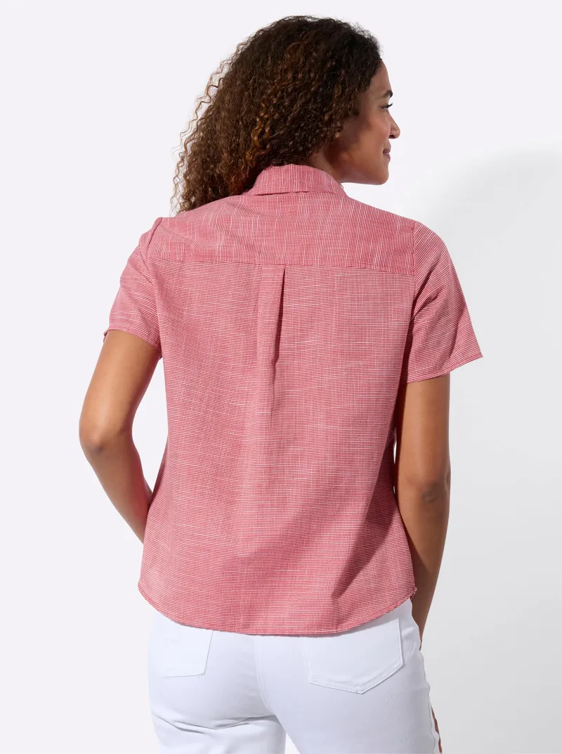 Witt Kurzarm-Bluse erdbeere-weiß-gemustert, Erdbeere-weiß-gemustert, – Produktbild 2 von 2