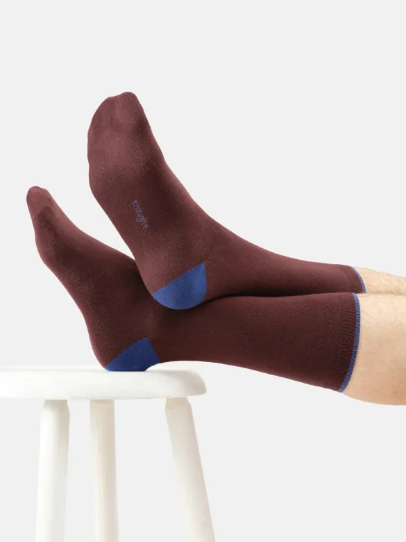 Thought Socken Modell: Tipped, Bordeaux red, – Produktbild 1 von 1