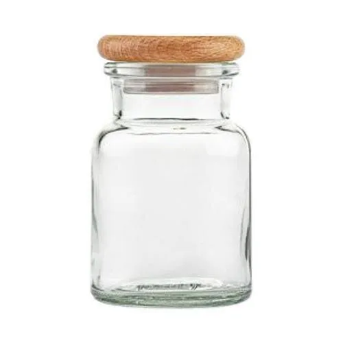 mikken mikken Gewürzglas / Vorratsglas 150 / 300 ml rund mit Holzdeckel – Produktbild 2 von 4
