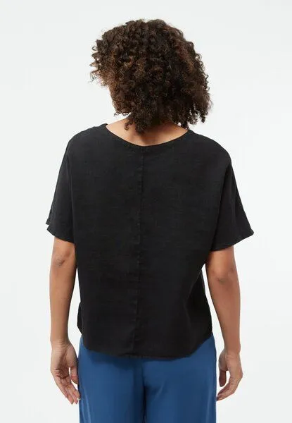Givn Berlin Givn Berlin T-Shirt GBPINA aus Leinen, Black (linen), – Produktbild 4 von 4