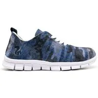 thies Superleichter, veganer Sneaker "thies ® PET Camo" aus recycelten Flaschen, flexibel und bequem, Camo blue (blau), – Produktbild 1 von 1