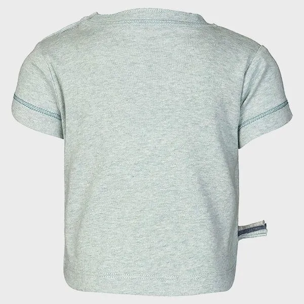 OrganicEra Baby S/S T-shirt 'OrganicEra' aus Bio-Baumwolle, Aqua melange (grün), – Produktbild 3 von 5