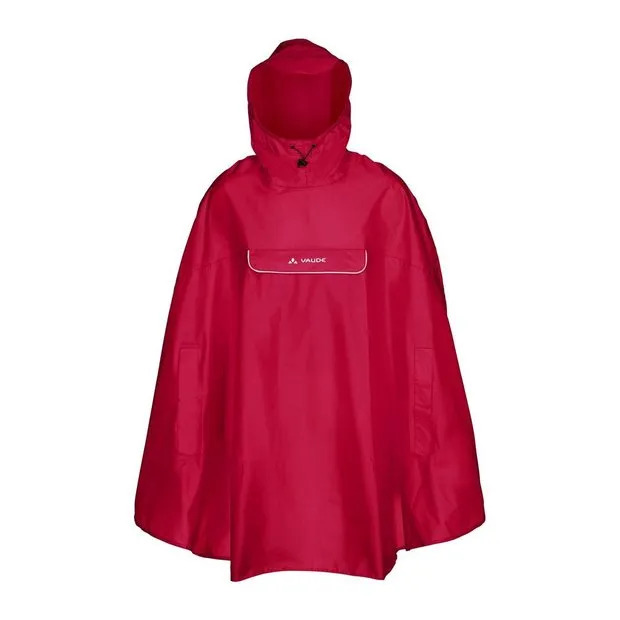 Vaude VAUDE Poncho Valdipino Poncho, Rot, – Produktbild 1 von 6