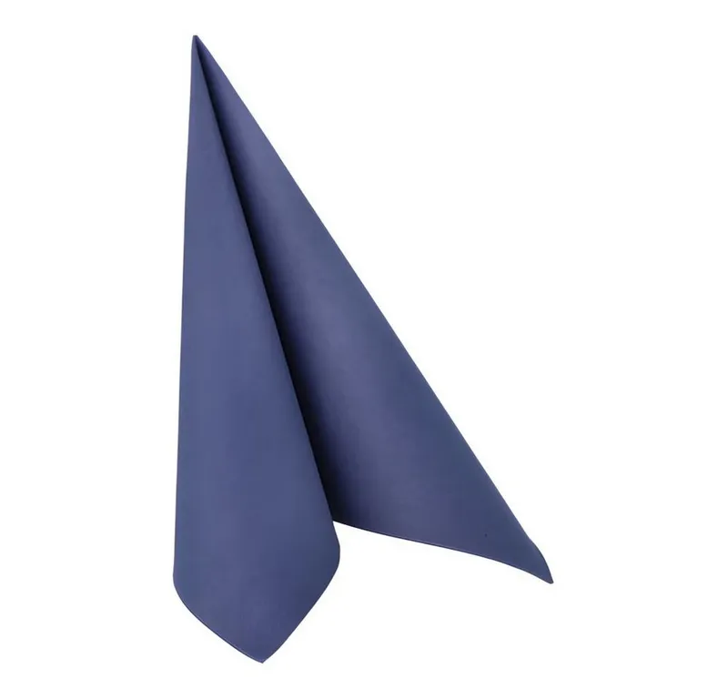 PAPSTAR PAPSTAR Papierserviette Servietten ROYAL Collection 1/4-Falz 40 cm x 40 cm dunkelblau 50 Stk, Blau, – Produktbild 2 von 4