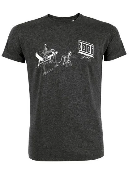UNIPOLAR UNIPOLAR Informatik T-Shirt | Turingmaschine, Black, – Produktbild 2 von 6