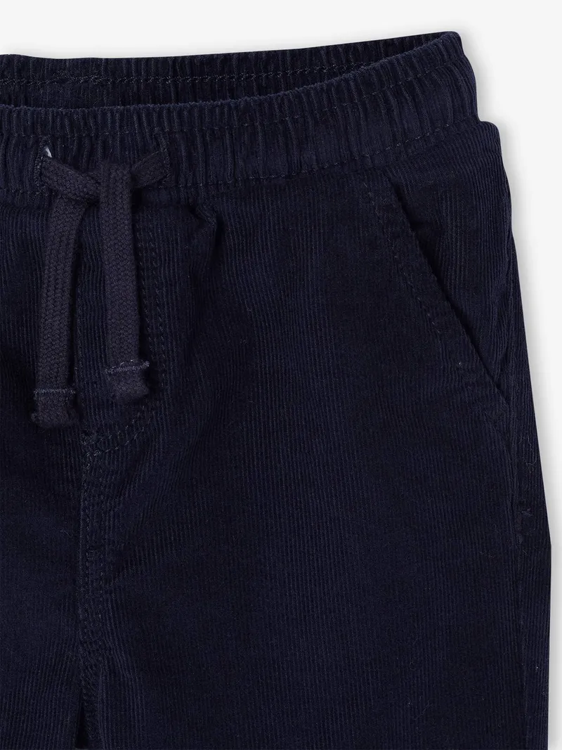 Vertbaudet Baby Thermohose aus Cord mit Dehnbund, Marine, – Produktbild 2 von 3