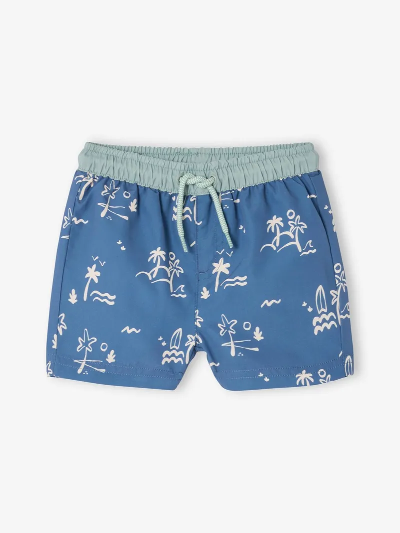 Vertbaudet Baby Badeshorts SUMMER CLUB -, Indigo-blau, – Produktbild 2 von 4